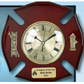 Piano Finish Fire Specialty Shield Award/ Clock (12 X 12)